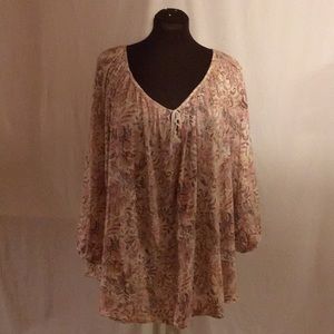 LRL by Ralph Lauren  Cotton blouson top size 3x